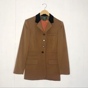Lauren Ralph Lauren brown equestrian blazer 10P